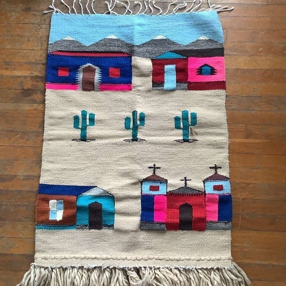 🌵Mexican Wool Southwestern Fringe Rug Wall Hanging Home Decor 🌵